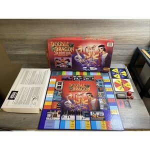 Vintage 1988 Double Dragon Board Game Incomplete missing 4 Pawns